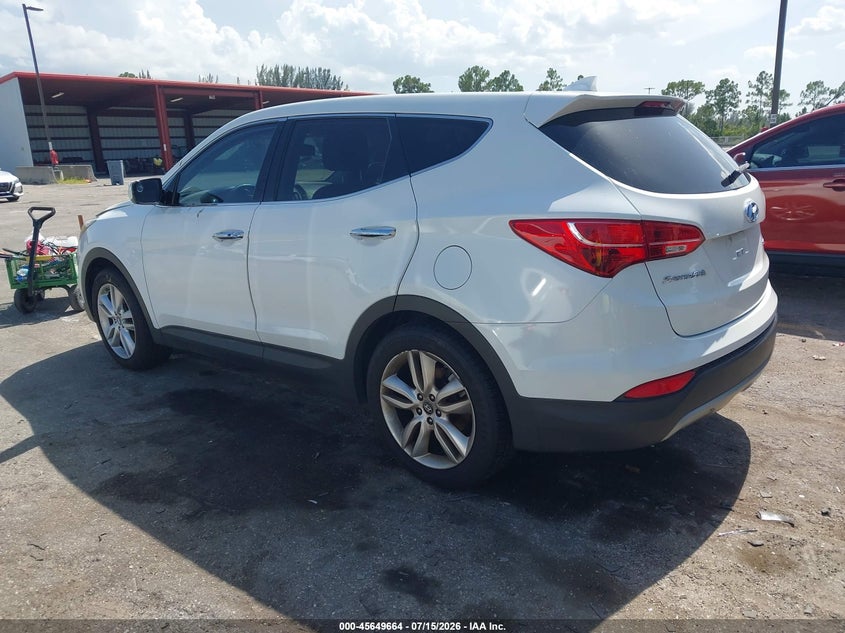 2013 Hyundai Santa fe VIN 5XYZW3LA7DG104979 IAAI salvage auction — NORMAL WEAR, Clear (Florida), sold $625 on 2026-07-29 (photo 3)