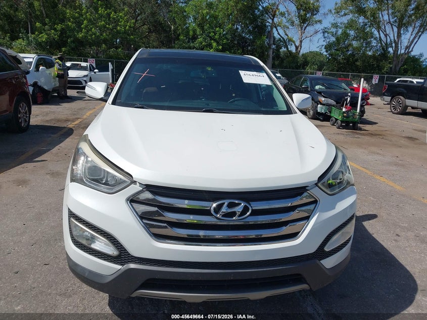 2013 Hyundai Santa fe VIN 5XYZW3LA7DG104979 IAAI salvage auction — NORMAL WEAR, Clear (Florida), sold $625 on 2026-07-29 (photo 6)