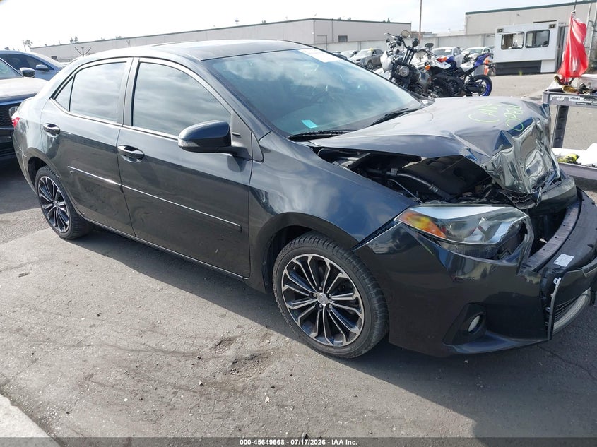 2015 Toyota Corolla VIN 5YFBURHE0FP251004 IAAI salvage auction — FRONT END, Salvage Certificate (California), sold $2,350 on 2026-07-29 (photo 1)