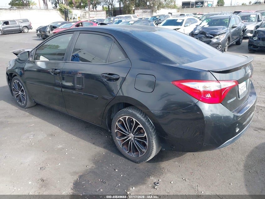 2015 Toyota Corolla VIN 5YFBURHE0FP251004 IAAI salvage auction — FRONT END, Salvage Certificate (California), sold $2,350 on 2026-07-29 (photo 3)