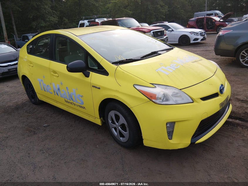 2013 Toyota Prius VIN JTDKN3DU9D1651443 IAAI salvage auction — NORMAL WEAR, Clear (Virginia), sold $775 on 2026-07-22 (photo 1)