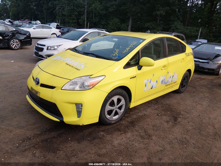 2013 Toyota Prius VIN JTDKN3DU9D1651443 IAAI salvage auction — NORMAL WEAR, Clear (Virginia), sold $775 on 2026-07-22 (photo 2)