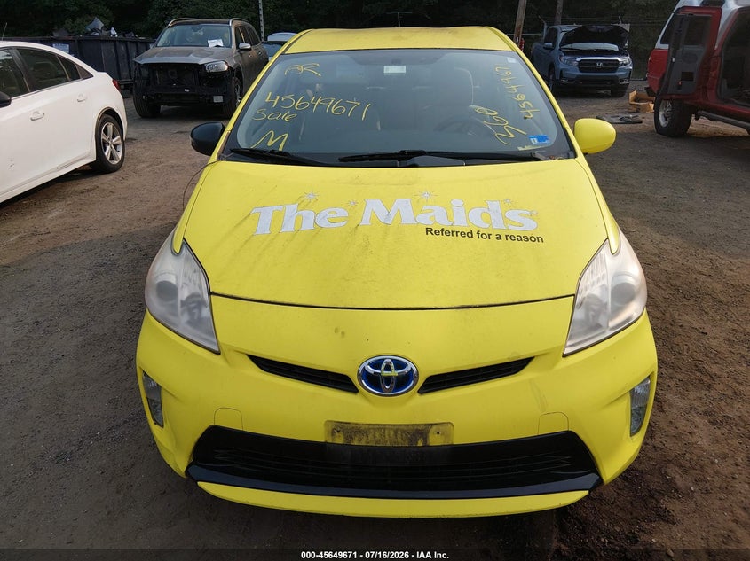 2013 Toyota Prius VIN JTDKN3DU9D1651443 IAAI salvage auction — NORMAL WEAR, Clear (Virginia), sold $775 on 2026-07-22 (photo 6)