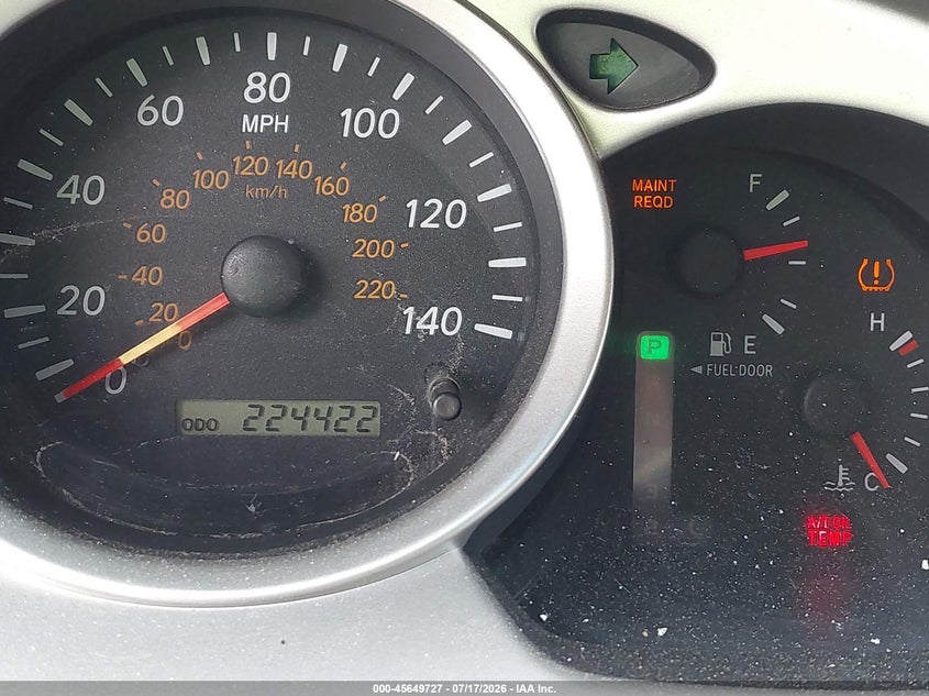 2007 Toyota Highlander VIN JTEHP21A770207606 IAAI salvage auction — NORMAL WEAR, Original (Maine), sold $200 on 2026-07-27 (photo 7)