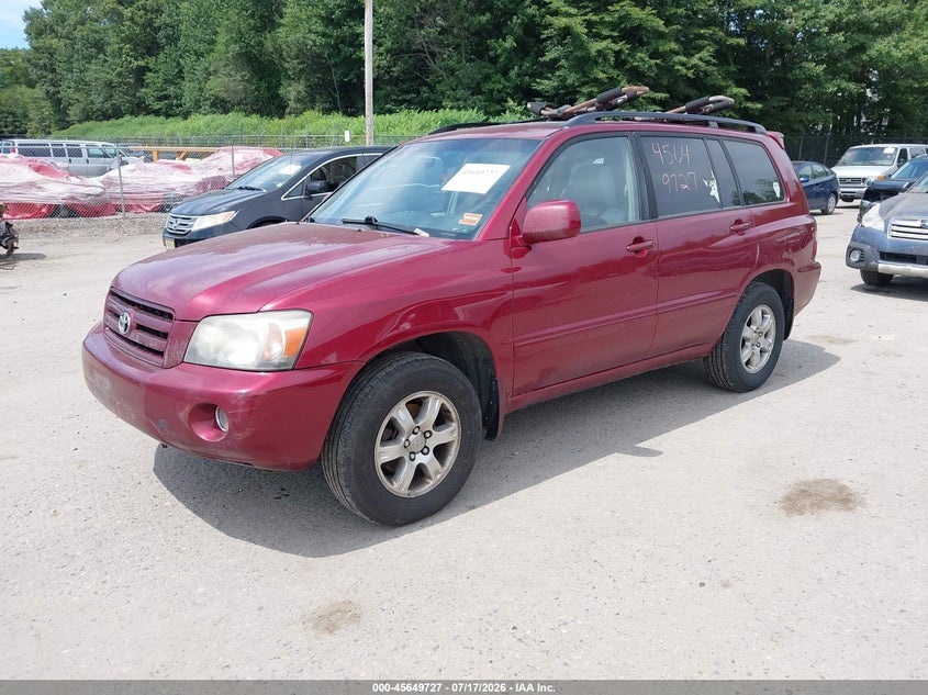 2007 Toyota Highlander VIN JTEHP21A770207606 IAAI salvage auction — NORMAL WEAR, Original (Maine), sold $200 on 2026-07-27 (photo 2)