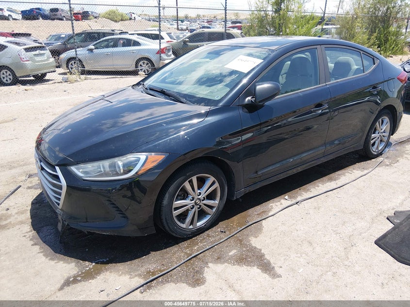 2017 Hyundai Elantra VIN KMHD84LF9HU098351 IAAI salvage auction — NORMAL WEAR, Clear (New Mexico), sold $25 on 2026-07-29 (photo 2)