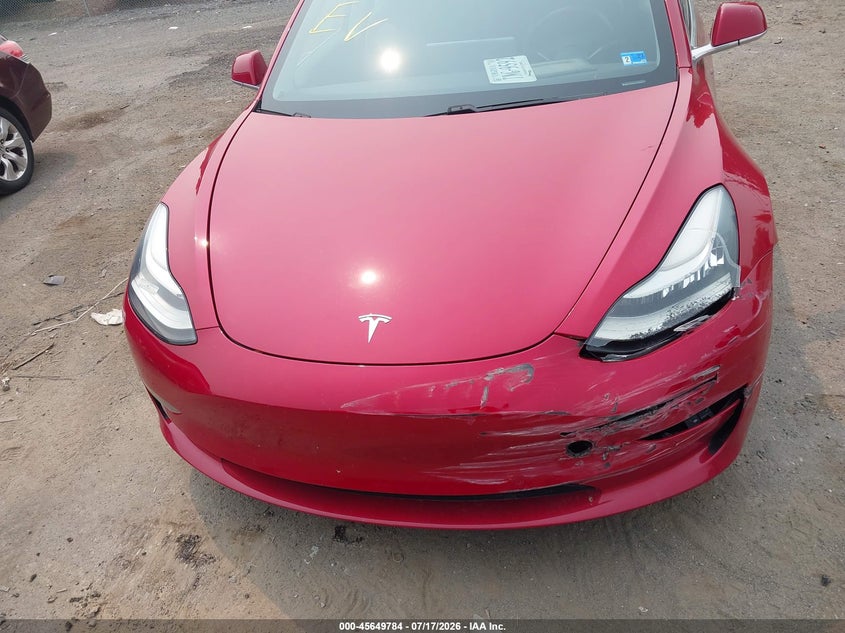 2018 Tesla Model 3 VIN 5YJ3E1EA6JF122970 IAAI salvage auction — FRONT & REAR, Wait Title, sold $4,400 on 2026-09-11 (photo 6)