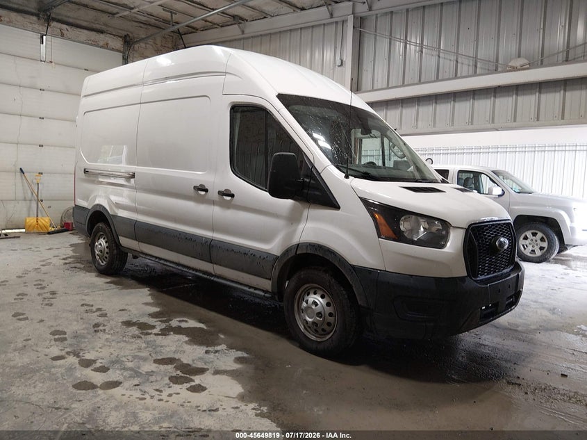 2022 Ford Transit VIN 1FTBR2X84NKA63863 IAAI salvage auction — FRONT END, Enterprise Vehicles Clear Only (Alaska), sold $18,600 on 2026-07-29 (photo 1)
