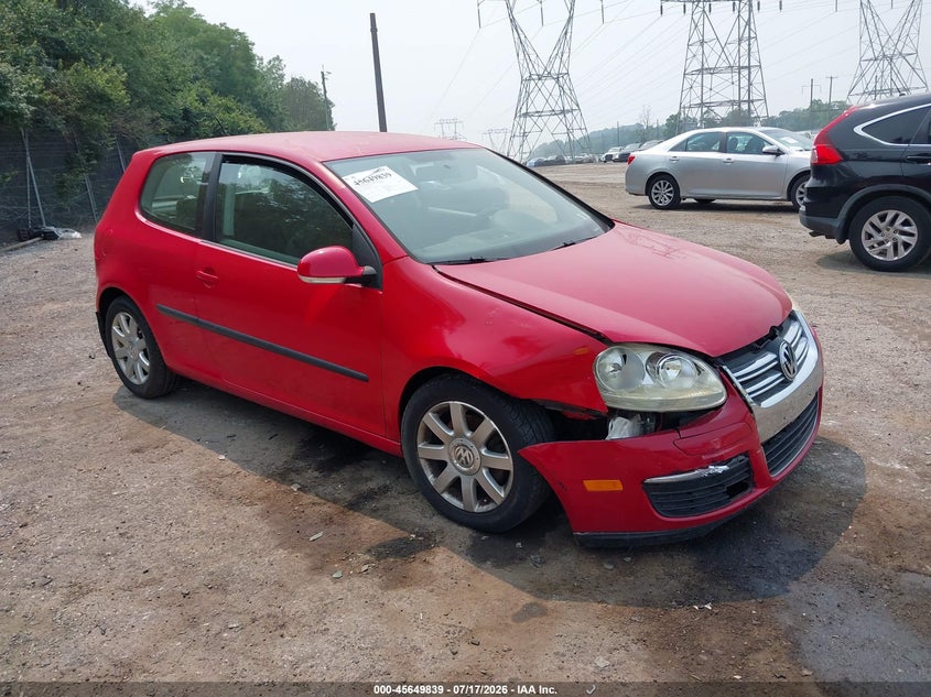 2008 Volkswagen Rabbit VIN WVWBB71K38W157669 IAAI salvage auction — RIGHT FRONT, Salvage (Pennsylvania), sold $350 on 2026-08-07 (photo 1)