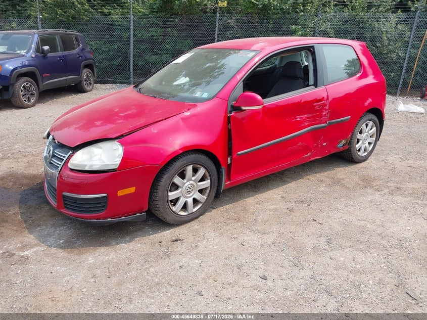 2008 Volkswagen Rabbit VIN WVWBB71K38W157669 IAAI salvage auction — RIGHT FRONT, Salvage (Pennsylvania), sold $350 on 2026-08-07 (photo 2)