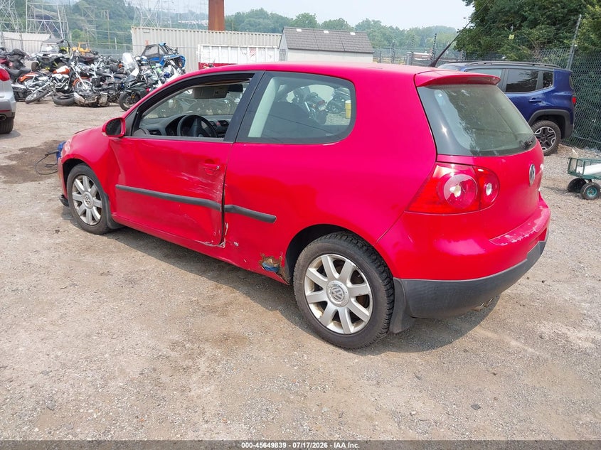 2008 Volkswagen Rabbit VIN WVWBB71K38W157669 IAAI salvage auction — RIGHT FRONT, Salvage (Pennsylvania), sold $350 on 2026-08-07 (photo 3)