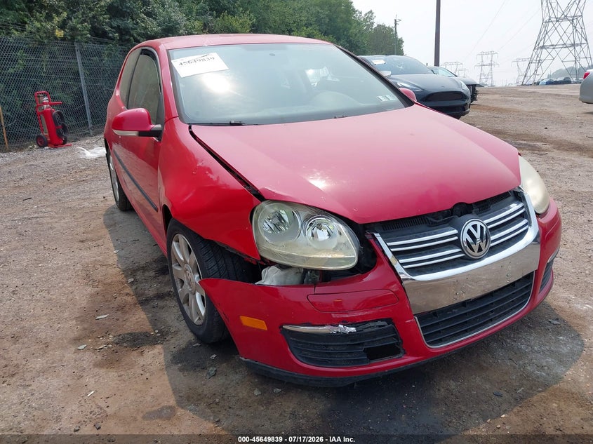 2008 Volkswagen Rabbit VIN WVWBB71K38W157669 IAAI salvage auction — RIGHT FRONT, Salvage (Pennsylvania), sold $350 on 2026-08-07 (photo 6)