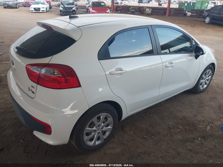 2016 Kia Rio VIN KNADN5A35G6645093 IAAI salvage auction — FRONT END, Wait Title, sold $2,000 on 2026-08-02 (photo 4)