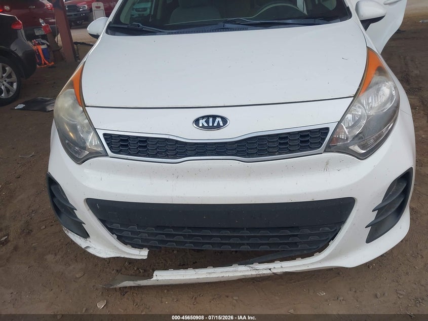 2016 Kia Rio VIN KNADN5A35G6645093 IAAI salvage auction — FRONT END, Wait Title, sold $2,000 on 2026-08-02 (photo 6)