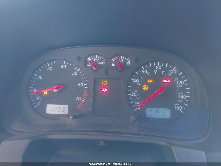 2003 Volkswagen Gti VIN 9BWDE61J534013925 IAAI salvage auction — NORMAL WEAR, Clear - Dealer Only (California), sold $375 on 2026-07-21 (photo 6)