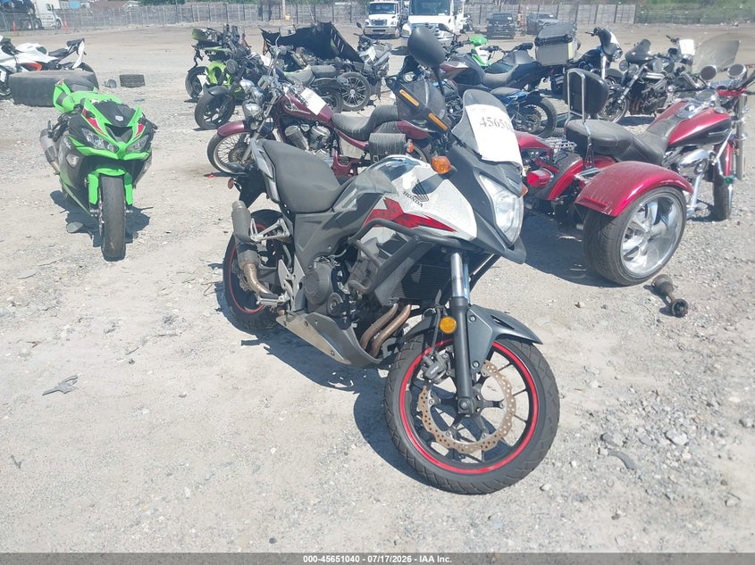 2014 Honda Cb VIN MLHPC4666E5100507 IAAI salvage auction — NORMAL WEAR, Clear (Virginia), sold $525 on 2026-07-24 (photo 1)