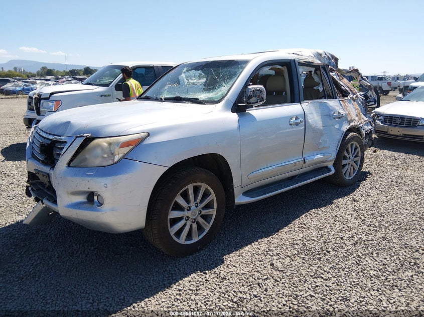 2011 Lexus Lx 570 VIN JTJHY7AX4B4066267 IAAI salvage auction — ROLLOVER, Non-Repairable (California), sold $7,225 on 2026-08-24 (photo 2)