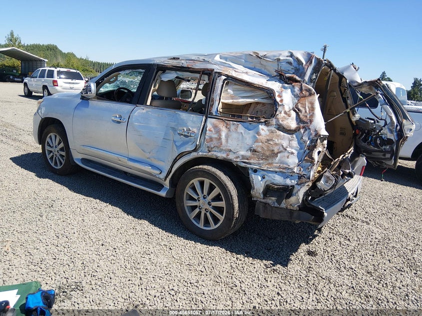 2011 Lexus Lx 570 VIN JTJHY7AX4B4066267 IAAI salvage auction — ROLLOVER, Non-Repairable (California), sold $7,225 on 2026-08-24 (photo 3)