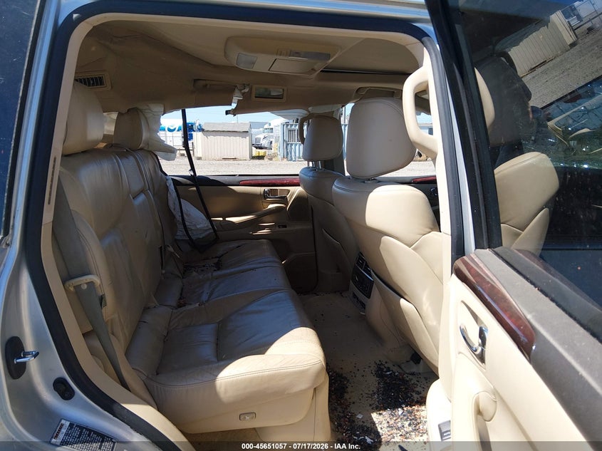 2011 Lexus Lx 570 VIN JTJHY7AX4B4066267 IAAI salvage auction — ROLLOVER, Non-Repairable (California), sold $7,225 on 2026-08-24 (photo 8)