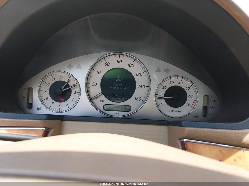 2008 Mercedes-benz E-class VIN WDBUF56X58B259292 IAAI salvage auction — FRONT END, Salvage (South Carolina), sold $1,800 on 2026-08-06 (photo 7)