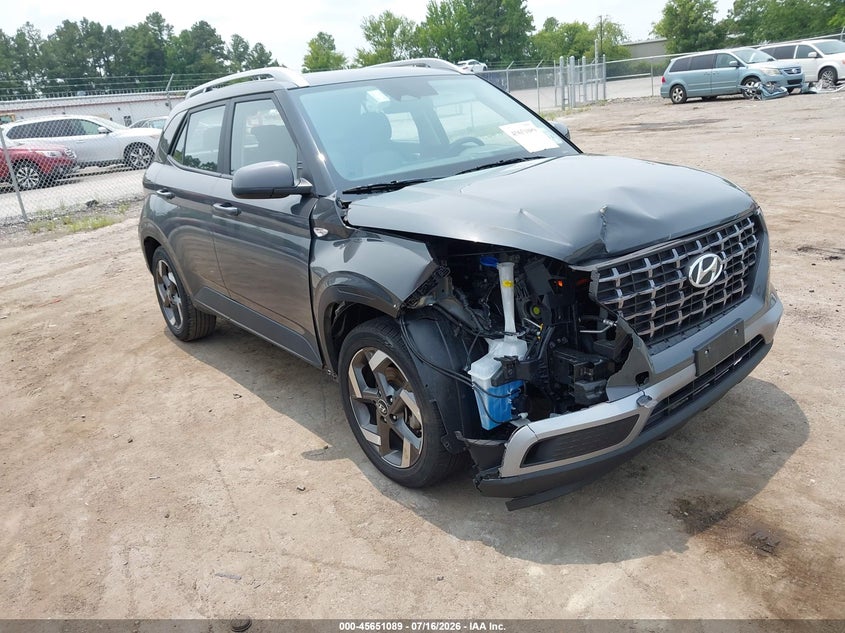 2025 Hyundai Venue VIN KMHRC8A31SU404972 IAAI salvage auction — FRONT END, Salvage Title, sold $6,000 on 2026-07-19 (photo 1)