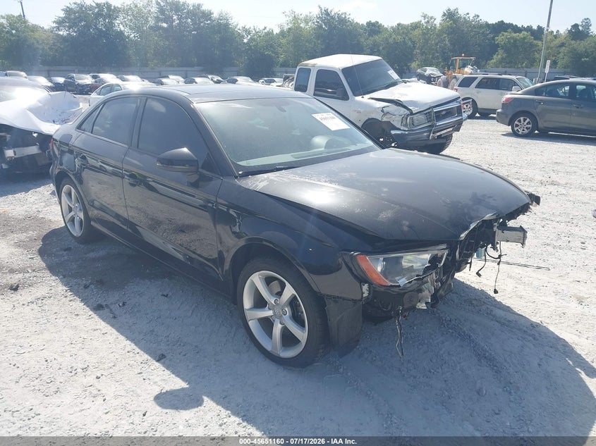2016 Audi A3 VIN WAUA7GFF1G1101103 IAAI salvage auction — FRONT END, Rebuildable (Florida), sold $675 on 2026-08-27 (photo 1)