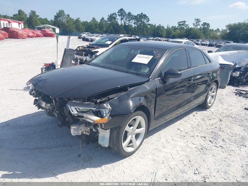 2016 Audi A3 VIN WAUA7GFF1G1101103 IAAI salvage auction — FRONT END, Rebuildable (Florida), sold $675 on 2026-08-27 (photo 2)