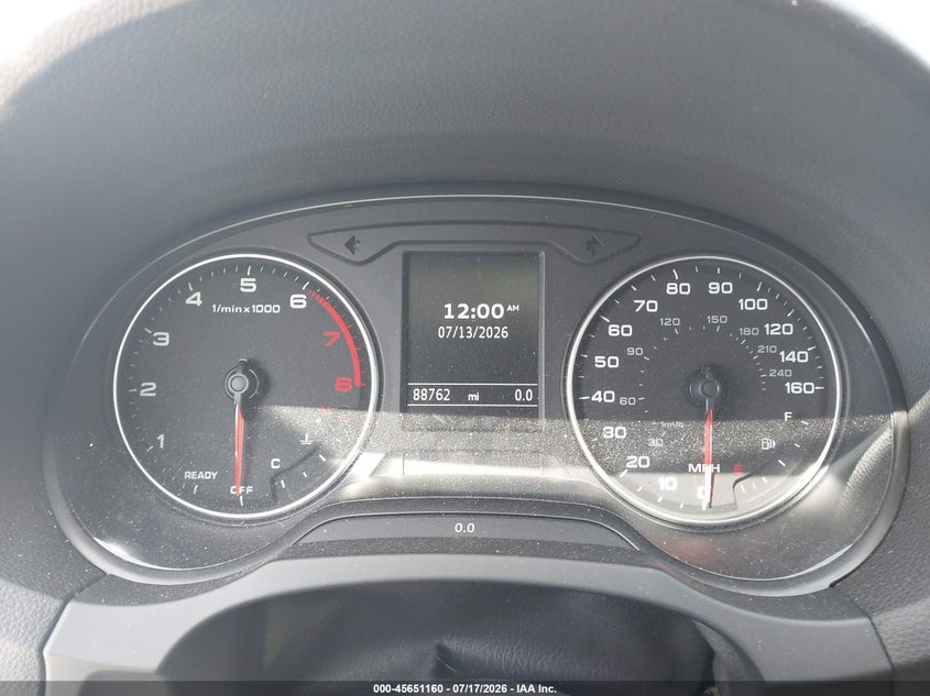 2016 Audi A3 VIN WAUA7GFF1G1101103 IAAI salvage auction — FRONT END, Rebuildable (Florida), sold $675 on 2026-08-27 (photo 7)