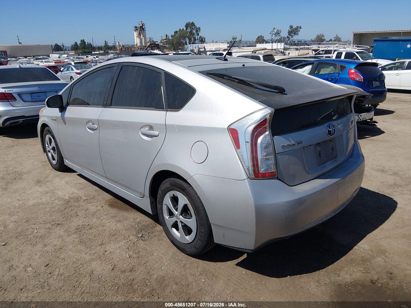 2014 Toyota Prius VIN JTDKN3DU0E0382465 IAAI salvage auction — NORMAL WEAR, Clear - Dealer Only (California), sold $1,550 on 2026-07-29 (photo 3)