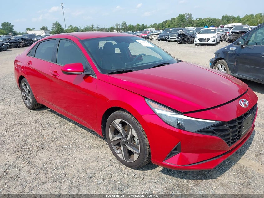 2023 Hyundai Elantra VIN 5NPLS4AG1PH102060 IAAI salvage auction — LEFT SIDE, Salvage (Virginia), sold $3,650 on 2026-07-31 (photo 1)