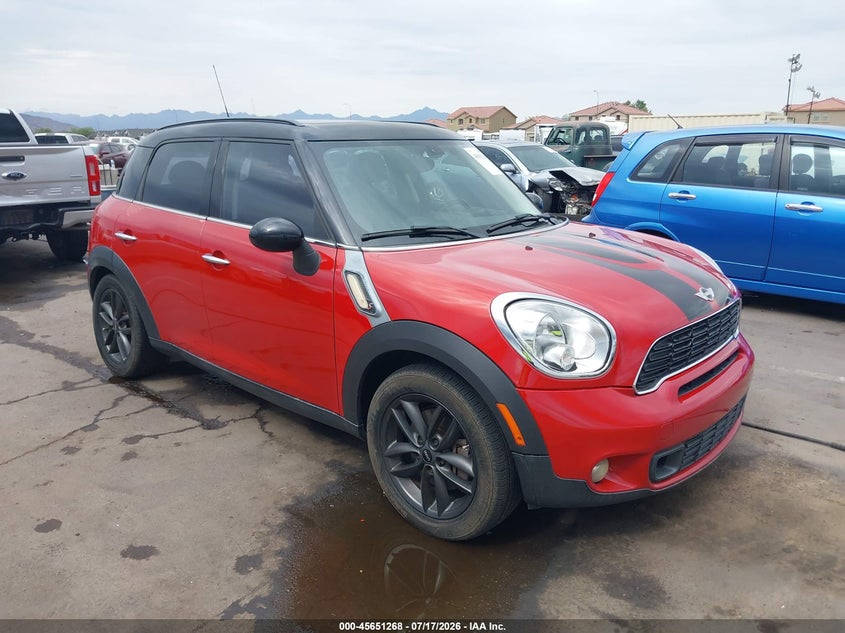 2013 Mini Countryman VIN WMWZC3C56DWP21544 IAAI salvage auction — LEFT REAR, Salvage Title, sold $1,325 on 2026-08-11 (photo 1)