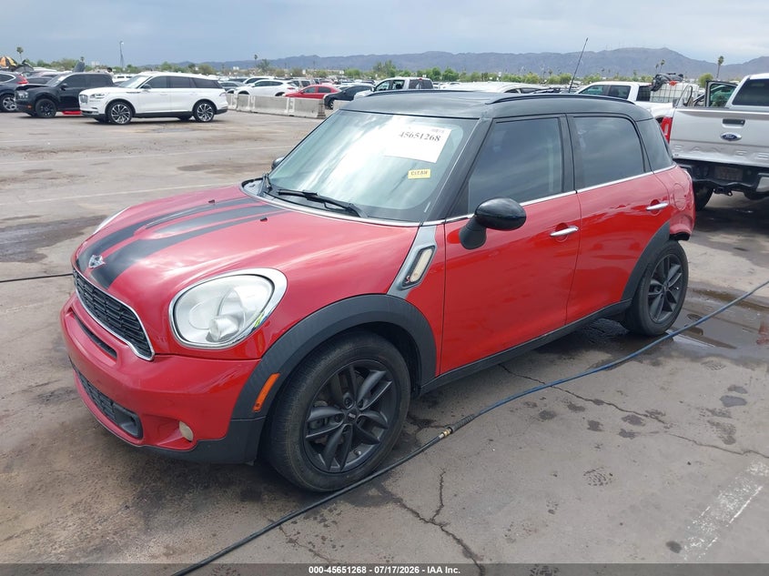 2013 Mini Countryman VIN WMWZC3C56DWP21544 IAAI salvage auction — LEFT REAR, Salvage Title, sold $1,325 on 2026-08-11 (photo 2)