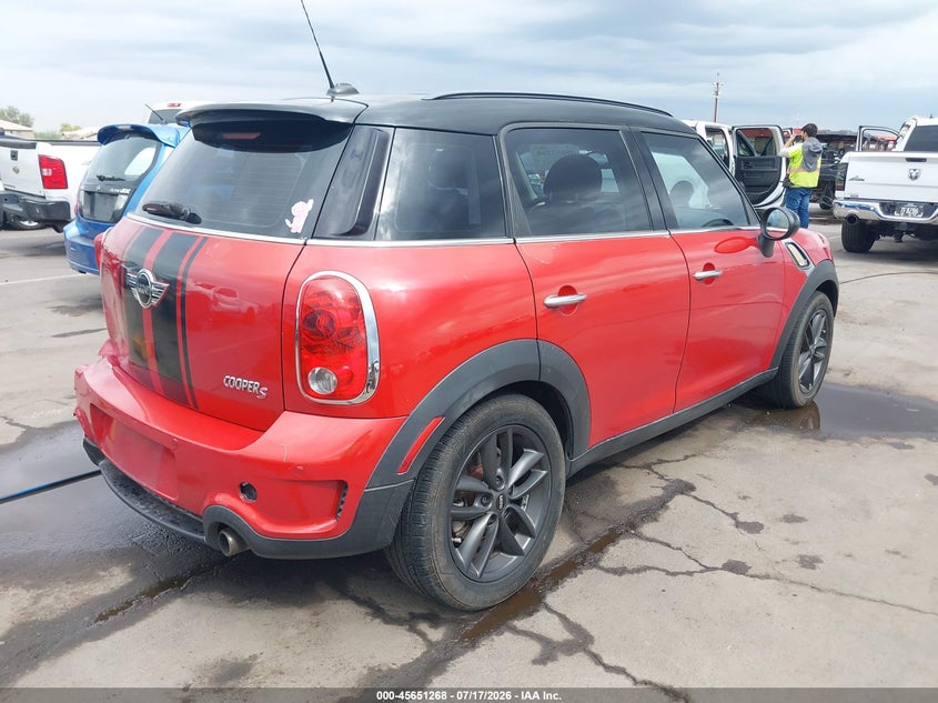 2013 Mini Countryman VIN WMWZC3C56DWP21544 IAAI salvage auction — LEFT REAR, Salvage Title, sold $1,325 on 2026-08-11 (photo 4)