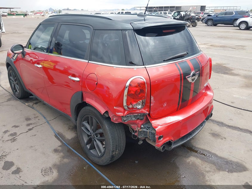 2013 Mini Countryman VIN WMWZC3C56DWP21544 IAAI salvage auction — LEFT REAR, Salvage Title, sold $1,325 on 2026-08-11 (photo 6)