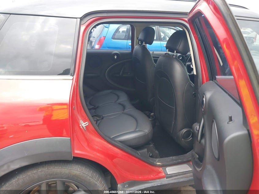 2013 Mini Countryman VIN WMWZC3C56DWP21544 IAAI salvage auction — LEFT REAR, Salvage Title, sold $1,325 on 2026-08-11 (photo 8)