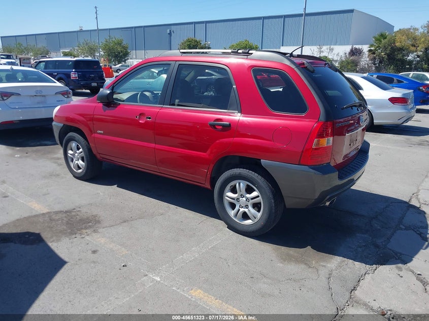2008 Kia Sportage VIN KNDJE723687478304 IAAI salvage auction — NORMAL WEAR, Clear - Dealer Only (California), sold $375 on 2026-07-29 (photo 3)