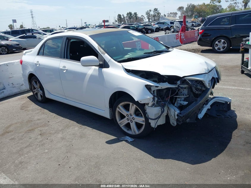 2013 Toyota Corolla VIN 5YFBU4EE0DP143809 IAAI salvage auction — FRONT END, Salvage (California), sold $1,650 on 2026-07-30 (photo 1)