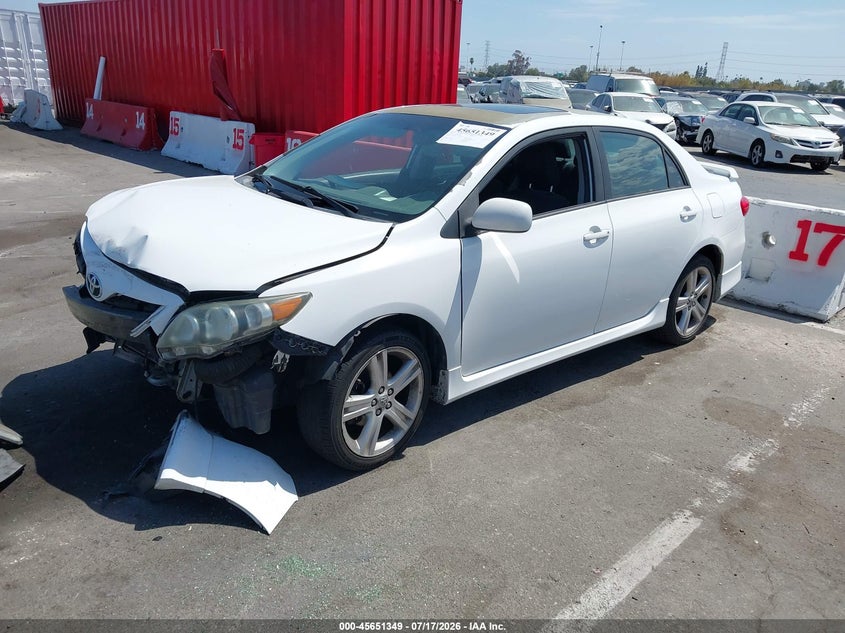 2013 Toyota Corolla VIN 5YFBU4EE0DP143809 IAAI salvage auction — FRONT END, Salvage (California), sold $1,650 on 2026-07-30 (photo 2)