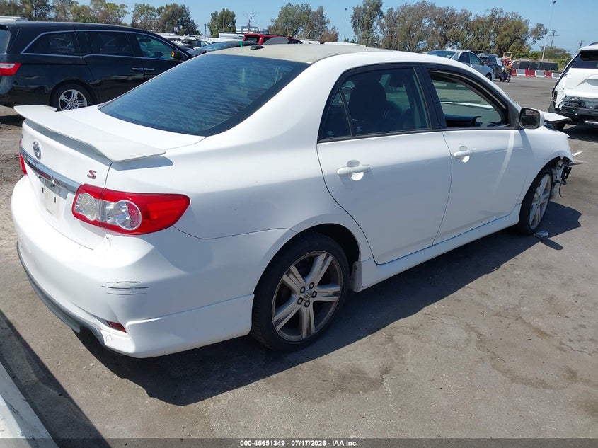 2013 Toyota Corolla VIN 5YFBU4EE0DP143809 IAAI salvage auction — FRONT END, Salvage (California), sold $1,650 on 2026-07-30 (photo 4)