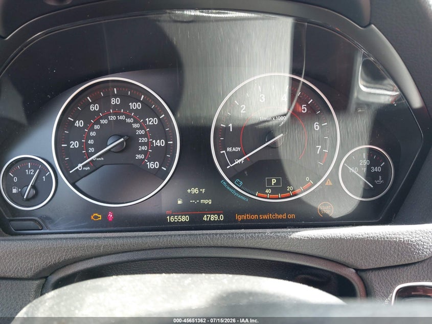 2015 BMW 3er VIN WBA3B3G52FNR87879 IAAI salvage auction — NORMAL WEAR, Clear (Michigan), sold $1,350 on 2026-07-27 (photo 7)