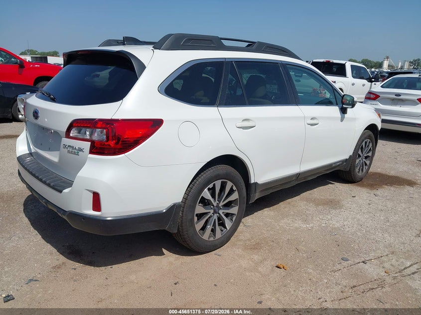 2017 Subaru Outback VIN 4S4BSANC7H3353269 IAAI salvage auction — FRONT END, Salvage (Texas), sold $4,150 on 2026-07-26 (photo 4)