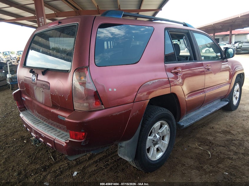 2005 Toyota 4runner VIN JTEZU14R158040361 IAAI salvage auction — NORMAL WEAR, Clear-Dealer Only (Arizona), sold $1,850 on 2026-07-28 (photo 4)