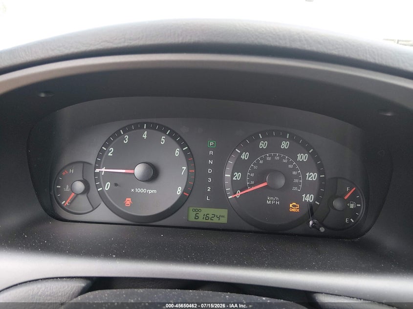 2006 Hyundai Elantra VIN KMHDN46D26U256478 IAAI salvage auction — NORMAL WEAR, Rebuilt-Non-Public (Washington), sold $375 on 2026-07-24 (photo 7)