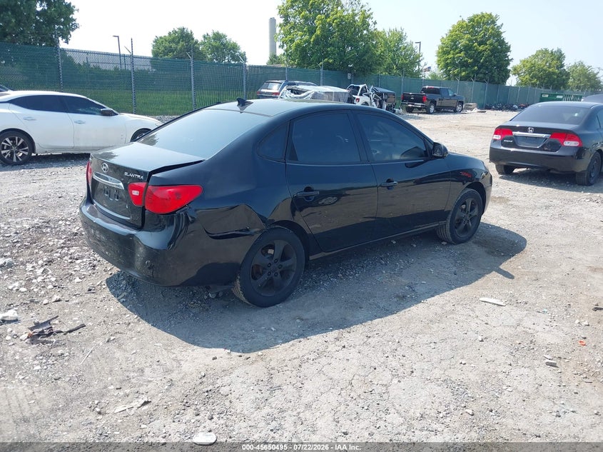 2010 Hyundai Elantra VIN KMHDU4AD7AU847490 IAAI salvage auction — REAR END, Salvage (Pennsylvania), sold $375 on 2026-07-26 (photo 4)