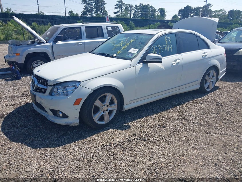 2010 Mercedes-benz C class VIN WDDGF5EBXAR129970 IAAI salvage auction — REAR END, Bill Of Sale (New York), sold $25 on 2026-08-18 (photo 2)