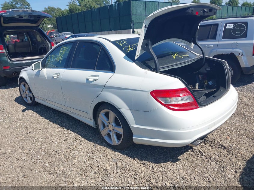 2010 Mercedes-benz C class VIN WDDGF5EBXAR129970 IAAI salvage auction — REAR END, Bill Of Sale (New York), sold $25 on 2026-08-18 (photo 3)