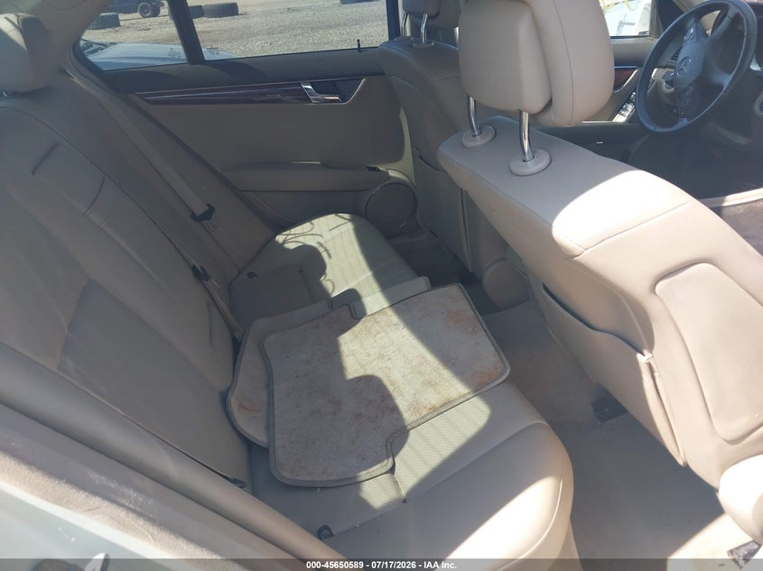 2010 Mercedes-benz C class VIN WDDGF5EBXAR129970 IAAI salvage auction — REAR END, Bill Of Sale (New York), sold $25 on 2026-08-18 (photo 8)
