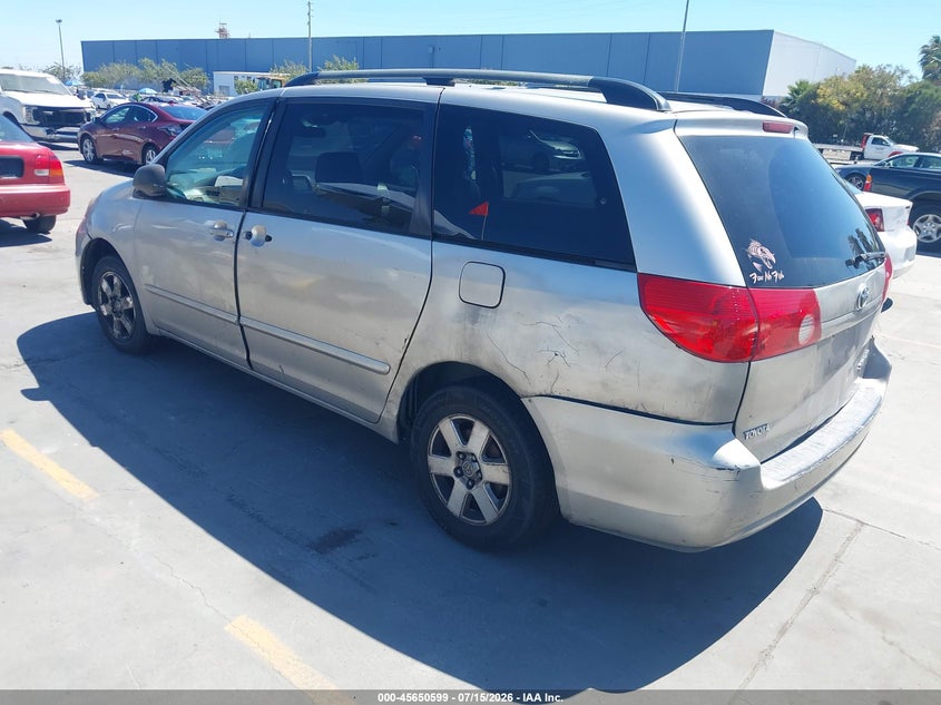 2006 Toyota Sienna VIN 5TDZA23C86S411383 IAAI salvage auction — NORMAL WEAR, Salvage Title - Dealer (California), sold $225 on 2026-07-29 (photo 3)