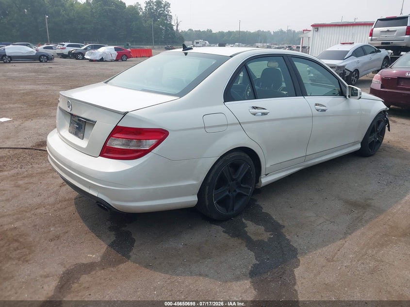 2011 Mercedes-benz C-klasse VIN WDDGF5EB2BA516416 IAAI salvage auction — RIGHT FRONT, Salvage - Greater Than 75% (Maryland), sold $700 on 2026-08-01 (photo 4)