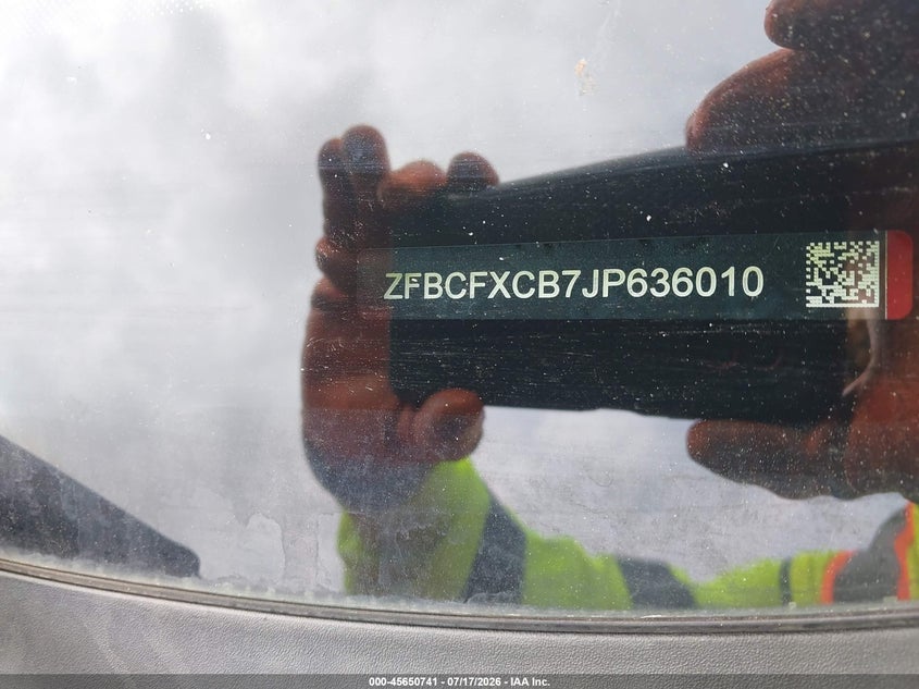 2018 Fiat 500x VIN ZFBCFXCB7JP636010 IAAI salvage auction — NORMAL WEAR, Original (Texas), sold $25 on 2026-07-28 (photo 9)